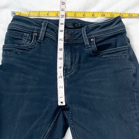 Prana Low Rise Skinny Jeans Medium Wash Stretchy Women’s Size 2 Solid Blue - Picture 6 of 8